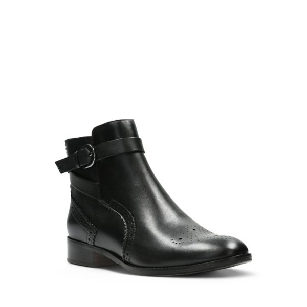 Clarks Womens Netley Olivia Ankle Boots Black | UK-158723